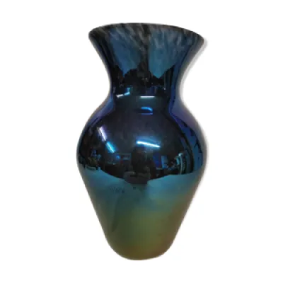 Vase irisé, verrerie