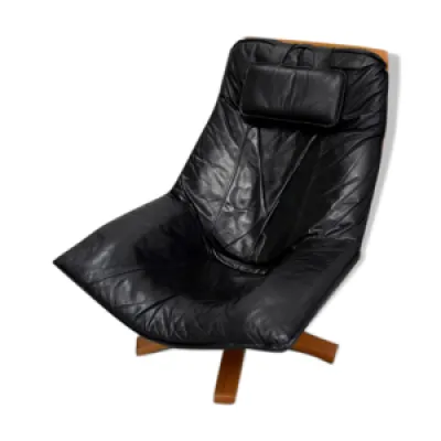 fauteuil de relaxation - cuir 1980