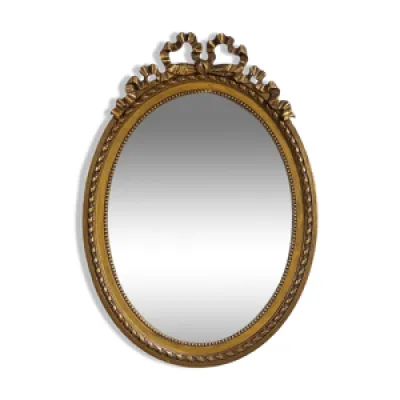 Miroir ovale, style louis - xvi xxe