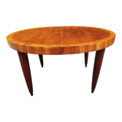 table ovale en merisier