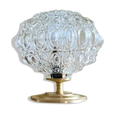 Lampe globe “godrons” - ovale verre