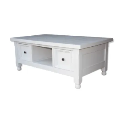 table basse blanche.