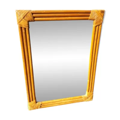 miroir rectangulaire - rotin