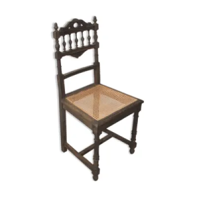 Chaise ébène en bois - ancien style