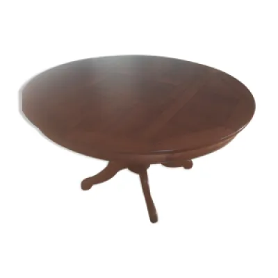 Table ovale merisier