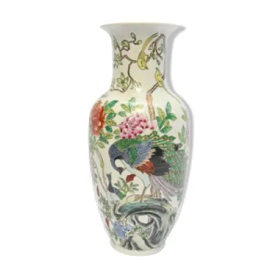 Vase en porcelaine chinois - paon