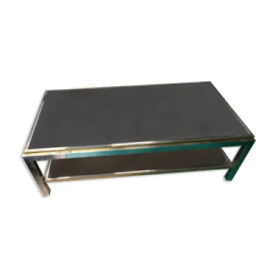 Table basse chrome et - laiton willy