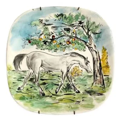 Assiette décorative - cheval