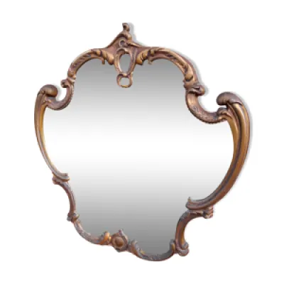 miroir rocaille style - bronze