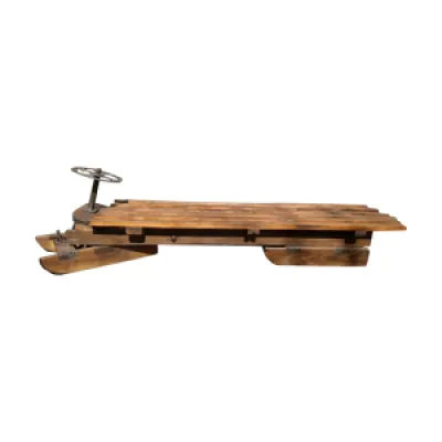 table basse bobsleigh - ancien
