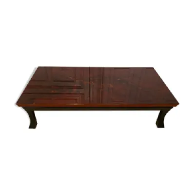 Table basse laque rouge - 1970s