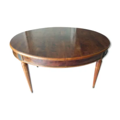 Table ovale médaillon - acajou louis