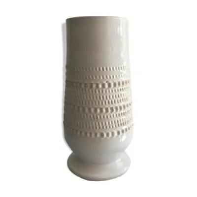 Vase à décor bille, - blanc