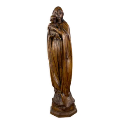 Vierge en bois de chêne