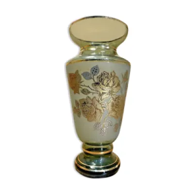 Vase ancien verrerie de boheme,