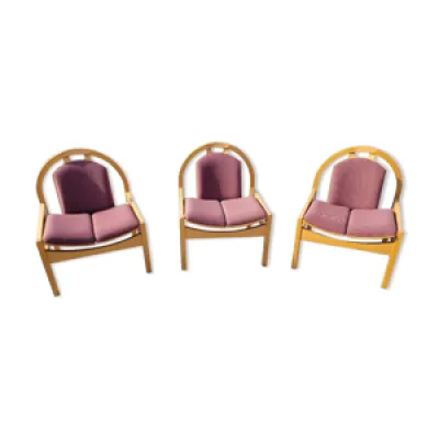 3 fauteuils Baumann des - 70