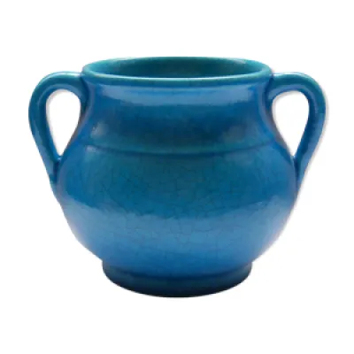 Vase à anse - bleu iznik