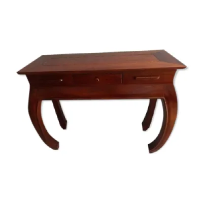 table console déco asiatique - massif bois
