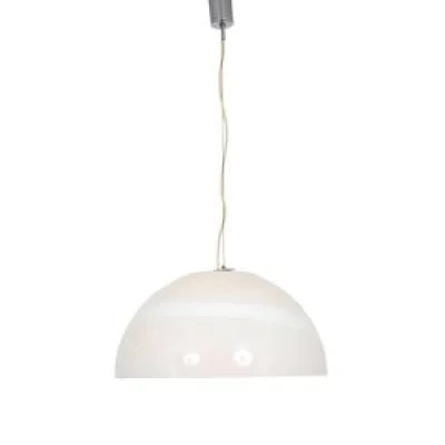 Lampe suspendue en verre - italie 1970