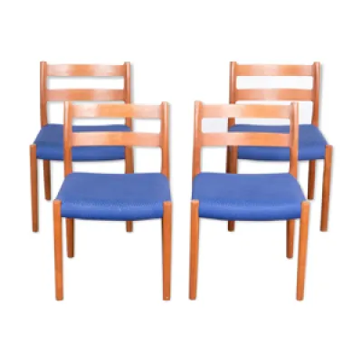 4 chaises en teck Niels - otto