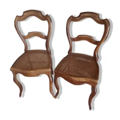 chaises cannées Louis - philippe