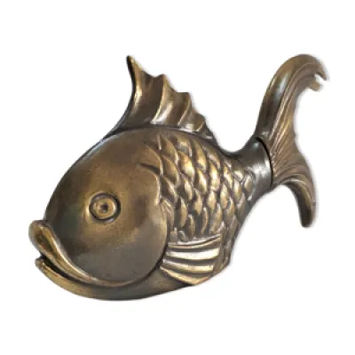 Tire-bouchon poisson - design bronze
