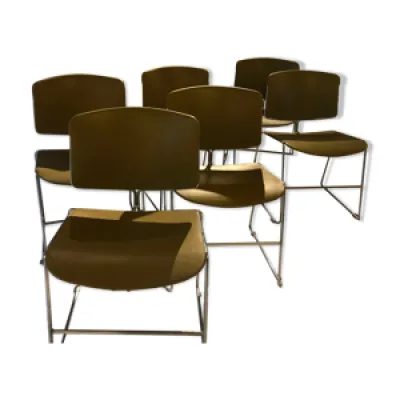 Lot de 6 chaises Max - steelcase