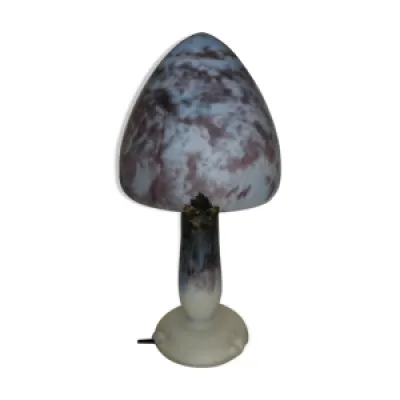 Lampe champignon en verre