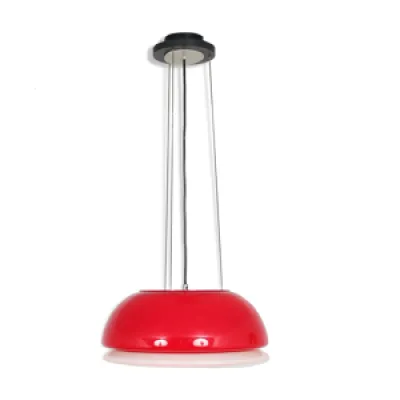 Lampe suspendue en verre - 1960 rouge
