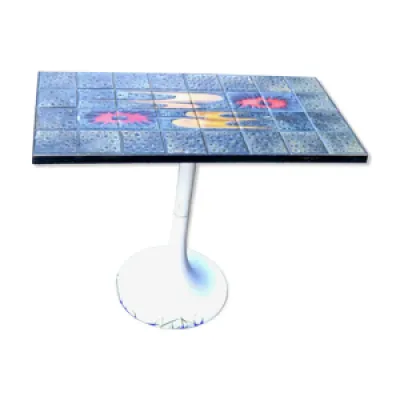 Table console design - pied plateau