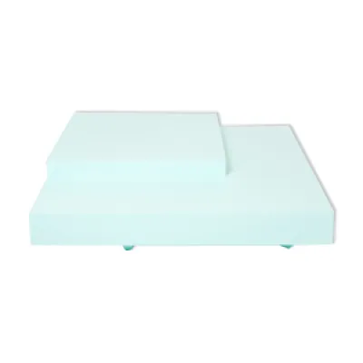 table basse carrée laquée - vert
