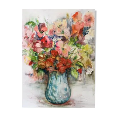 Vase et bouquet du printemps