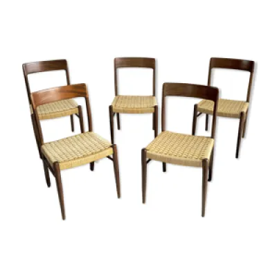ensemble de 5 chaises