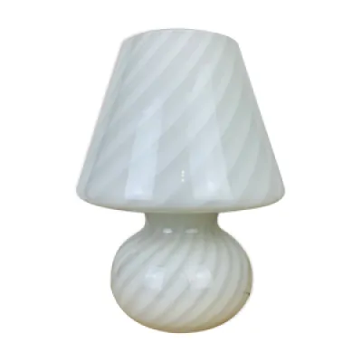 lampe champignon Murano - blanche