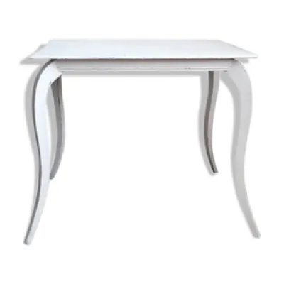 Table console patine - blanche