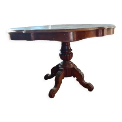 Table console en bois - marbre