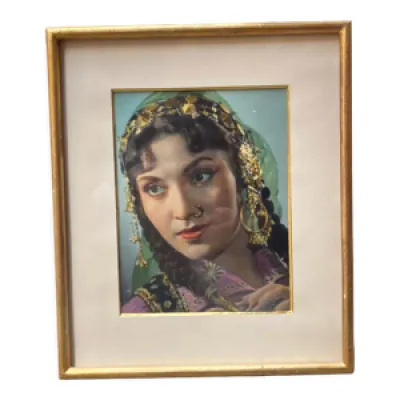 Actrice indienne connue - peinte