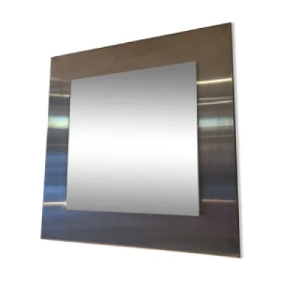 Miroir carré 45x45cm - 1970 inox