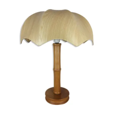 lampe bois effet bambou - style