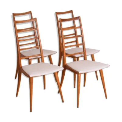 Ensemble de quatre chaises, - 1960