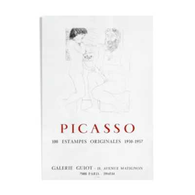 Affiche galerie Guiot - picasso