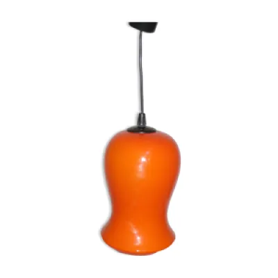 Suspension orange cloche