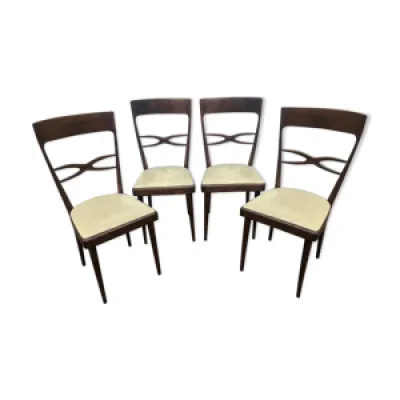 Set de 4 chaises des années 50