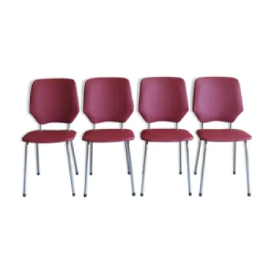 ensemble de 4 chaises, - 1970