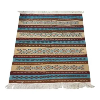 tapis berbère multicolores - laine
