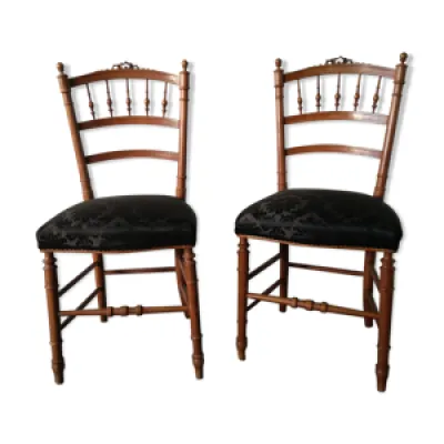 Set de 2 chaises anciennes