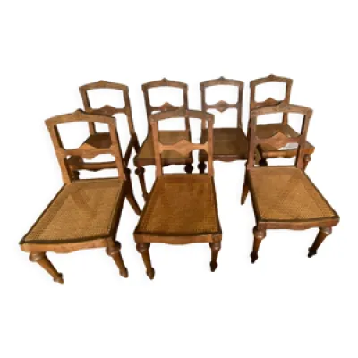 chaises anciennes cannées