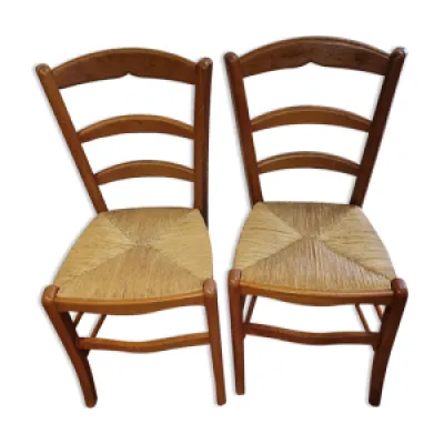 Set de 2 chaises en chêne
