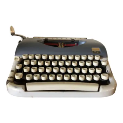 Machine à écrire Japy - bleu gris