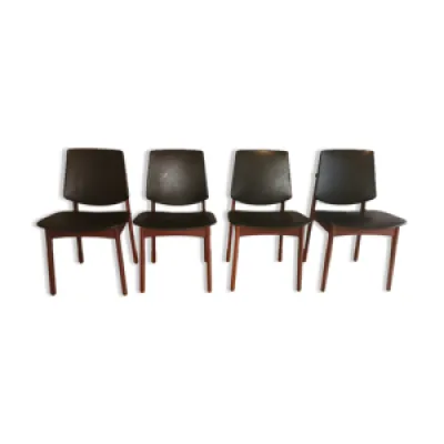 Set of 4 rare chairs - arne hovmand